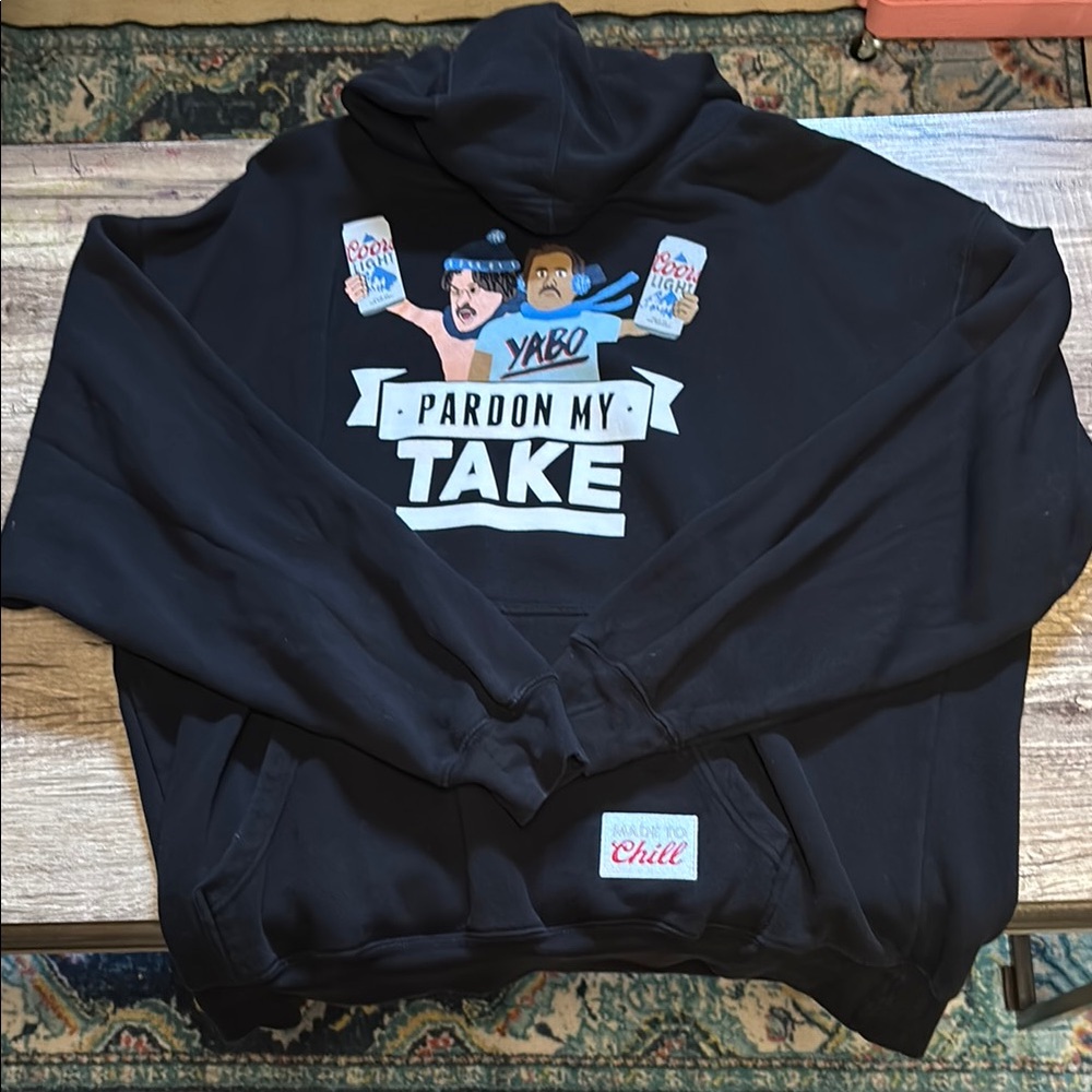 Barstool Sports Pardon My Take Coors Light Made to Chill Hoodie Sweatshirt